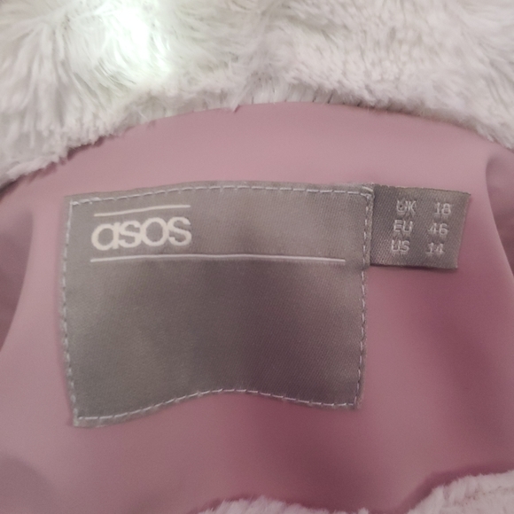 Asos fleece lined long raincoat - Picture 6 of 7